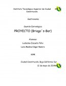 Gestión Estratégica. PROYECTO (Briago´s-Bar)