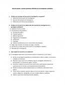 Guía de estudio – Examen semestral. Métodos de la investigación cualitativa