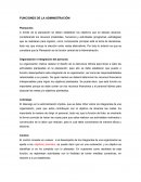LAS FUNCIONES DE LA ADMINISTRACION.