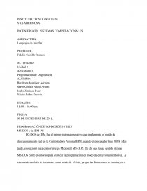 Lenguajes de interfaz: Programación de Dispositivos.. Página 1