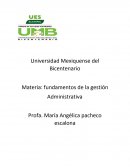 Fundamentos de la gestión Administrativa