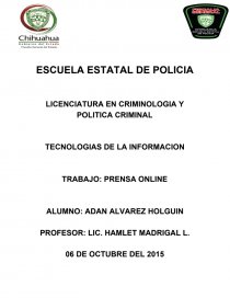 LA PRENSA EN INTERNET Y NUEVOS MEDIOS DE INFORMACIÓN ONLINE; HERRAMIENTAS Y CONTENIDOS. Página 1