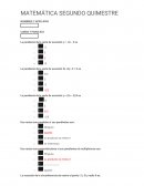 EJERCICIOS DE MATEMÁTICA SEGUNDO QUIMESTRE