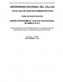 COMO REQUISITO DE APROBACIÓN DE LA ASIGNATURA DE METODOLOGÍA DE LA INVESTIGACIÓN CIENTÍFICA