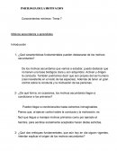 PSICILOGIA DE LA MOTIVACION Conocimientos mínimos -Tema 7