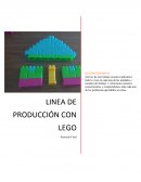 Como es la Linea de produccion con legos