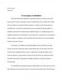 El Concepto y la Metáfora