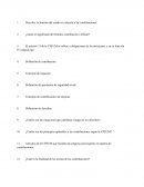 Cuestionario sobre función del estado en relación a las contribuciones