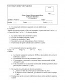 Primer examen de Microeconomía Básica