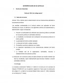 Interpretación de un articulo penal