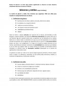 Noción de discurso: en tanto algo produce significación es discurso no texto. Nosotros estudiamos discursos no textos en relación