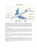 Componentes de avión de pasajeros