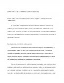 IMPORTANCIA DE LA COMUNICACIÓN EN MEDICINA.