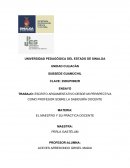 TRABAJO: ESCRITO ARGUMENTATIVO DESDE MI PERSPECTIVA COMO PROFESOR SOBRE LA SABIDURÍA DOCENTE