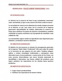 MERMELADAS “DULCE SABOR TRADICIONAL” S.R.L. Página 1