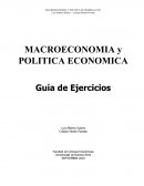 MACROECONOMIA y POLITICA ECONOMICA ejercicios