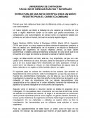 ESTRUCTURA DE UNA NOTA CIENTÍFICA PARA UN NUEVO REGISTRO