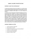 El nuevo Ensayo valores y proyecto de vida