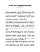 Tema: Respetemos a Dios y seamos irreprochables