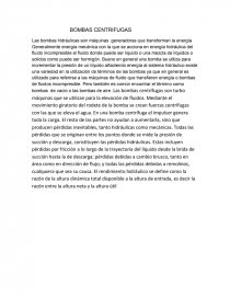 Proyecto BOMBAS CENTRIFUGAS. Página 1