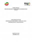 Tablas y gráficos del comportamiento del aseguramiento al sistema general de seguridad social en salud de la población itagüiseña