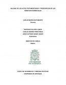 Una nueva Nulidad de los actos testamentarios