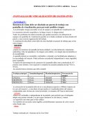 Resumen de cómo debe ser diseñado un puesto de trabajo con pantallas de visualización, para prevenir posibles riesgos: Expresion