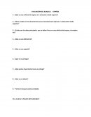 EVALUACIÓN DEL BLOQUE