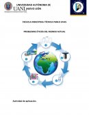 PROBLEMAS ÉTICOS DEL MUNDO ACTUAL DESARROLLO SUSTENTABLE