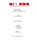 Tareas Exportación de un producto