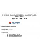 AVANCE ELABORACIÓN DE LA ADMINISTRACIÓN ESTRATEGIA