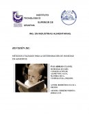 Metodos empleados para la determinacion de humedad en alimentos