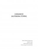 Cansancio-Alfonsina Storni