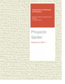 Etapas de un proyecto que se mostraron en el video del "Proyecto Spider"