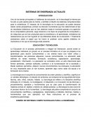 Ensayo sistemas de enseñanza actuales