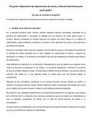 PROYECTO DE Resolución de operaciones de suma y resta de fracciones para sexto grado.
