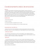 Condicionamiento clásico de emociones