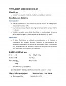 TITULACION SOLUCION HCl 0.1N