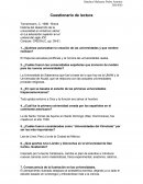 Creación de universidades: Cuestionario del Tema