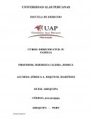 ESCUELA DE DERECHO CURSO: DERECHO CIVIL IV