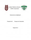 Ensayo de compresion (objetivo, materiales, procedimiento)