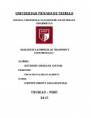 ANALISIS DE LA EMPRESA DE TRANSPORTES CENTURION S.R.L