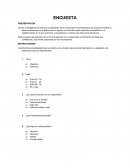 Encuesta: Presentcion e instrucciones