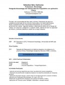 Cvitae de profesional. Kinesiólogo