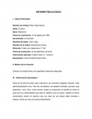Informe psicologico. Evaluar si el adulto tiene una capacidad intelectual adecuada.