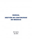 La gestion del Plan de continuidad de negocio