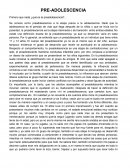 Primero que nada ¿qué es la preadolescencia?.