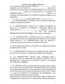 Un contrato de arrendamiento