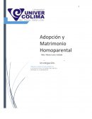 LA ADOPCIÓN Y MATRIMONIO ENTRE PAREJAS DEL MISMO SEXO, EN EL ESTADO DE COLIMA.