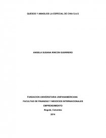 INVESTIGACION QUESOS Y AMASIJOS LA ESPECIAL DE CHIA S.A.S. Página 1